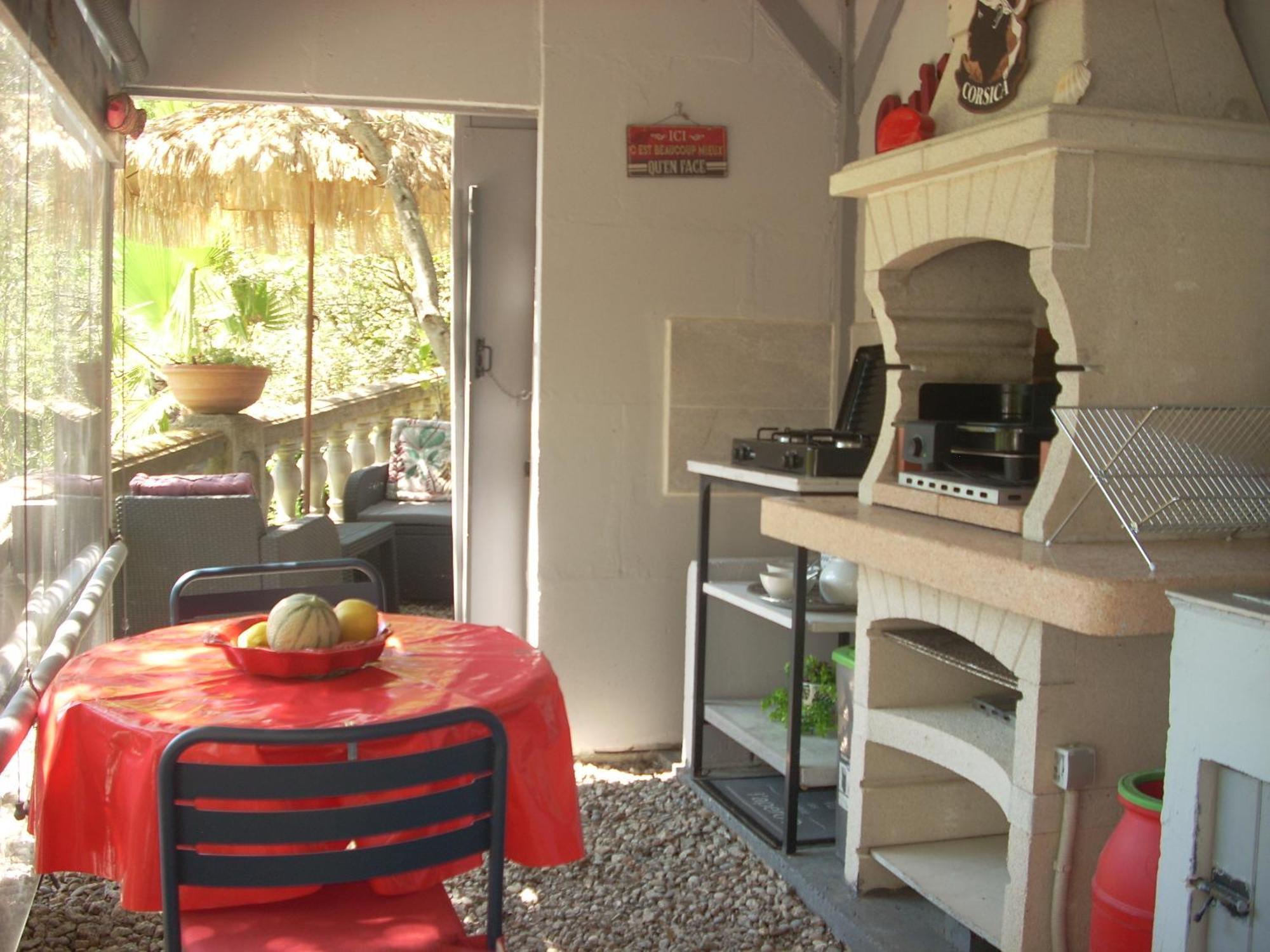 Chambre Independante Climatisee, Cuisine D'Ete, Piscine Sartène Kültér fotó